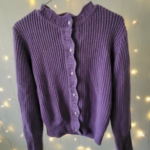 Purple Cardigan